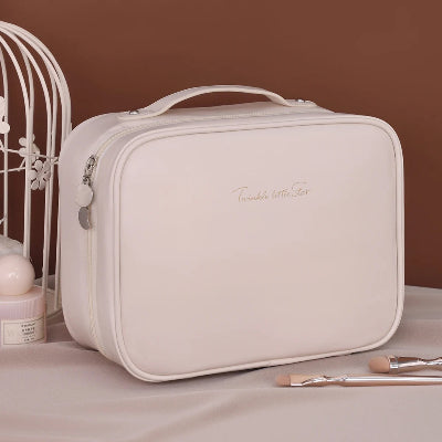 Trousse maquillage - OrganizeBeauty - Rangement innovant - Couleur blanche - fermée