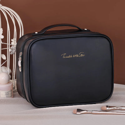 Trousse maquillage - OrganizeBeauty - Rangement innovant - Couleur noir - fermée