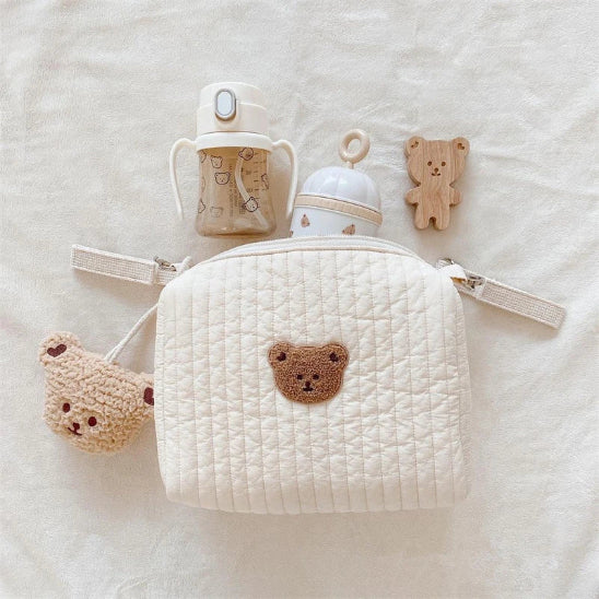 Trousse de toilette bébé - Complète et Pratique - rangement innovant - ourson