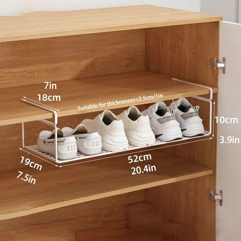 Etagère-chaussure-suspendue-rangement-innovant-blanc-taille-large-une-pièce