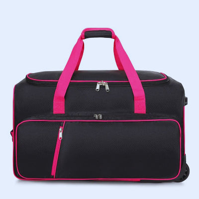 Penderie de voyage Deluxe noir rouge poignées unies relevées
