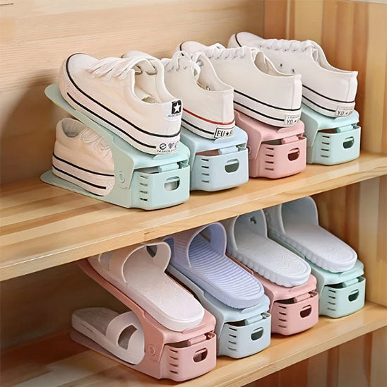 Range-chaussures-réglable-rangement-innovant-bien-rangé-ur-étagère