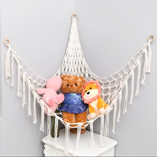 Rangement-Chambre-Enfant-Range-Peluches-StorageHammockâą-Rangement-Innovant-blanc-bien-accrochĂ©-dans-un-angle-de-la-chambre