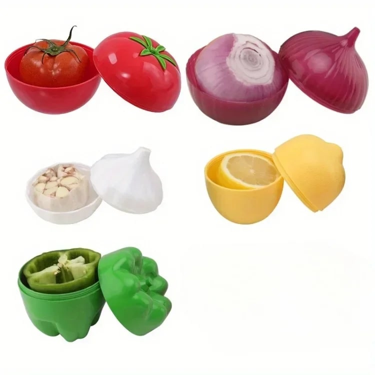 Rangement-Cuisine-Boîte-de-Conservation-Alimentaire-VeggieKeeper™-Rangement-innovant-groupés-ouverts