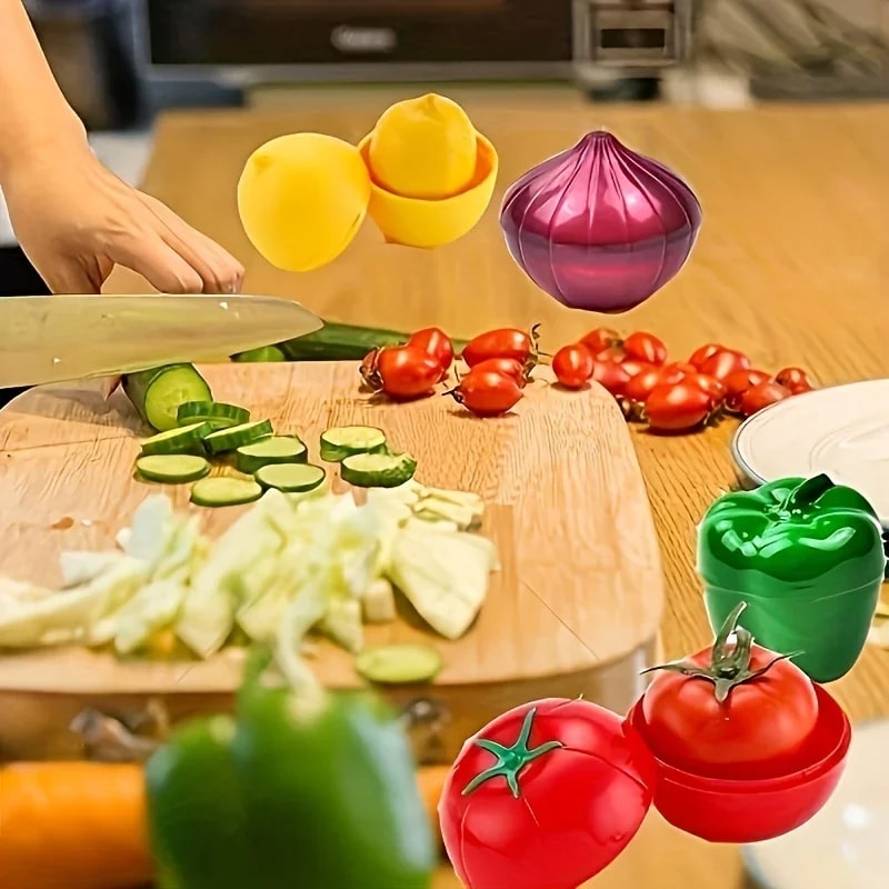 Rangement-Cuisine-Boîte-de-Conservation-Alimentaire-VeggieKeeper™-Rangement-innovant-posés-sur-un-plan-de-travail-dans-la-cuisine
