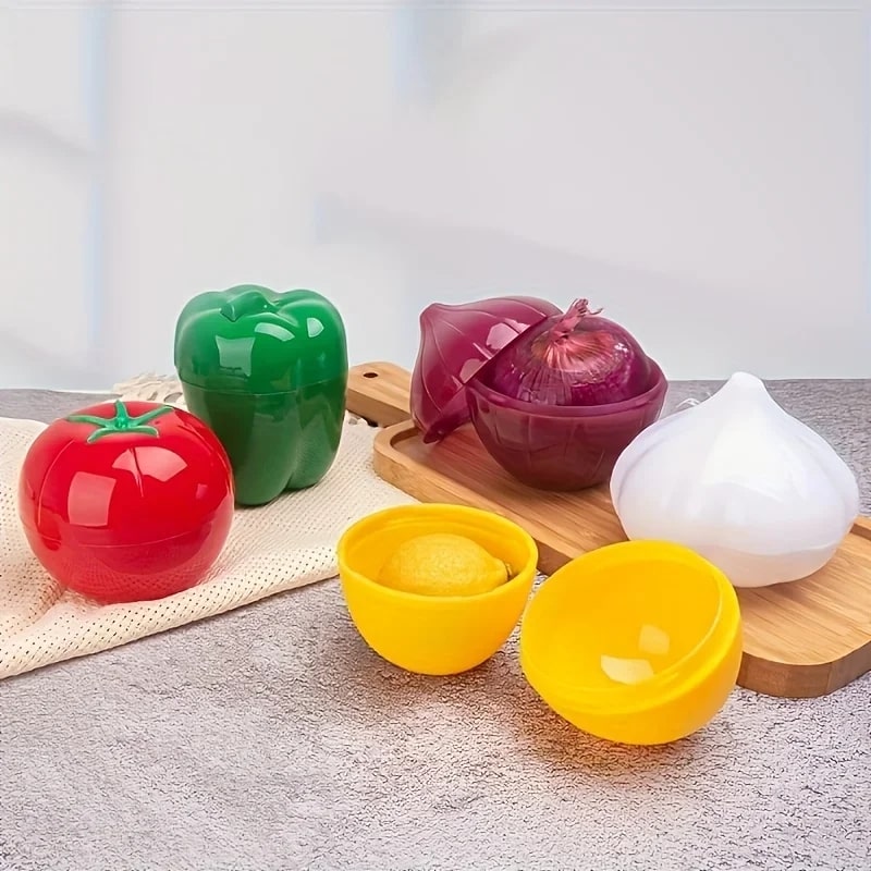 Rangement Cuisine - Boîte de Conservation Alimentaire VeggieKeeper™ - Rangement innovant - Articles posés sur table de cuisine