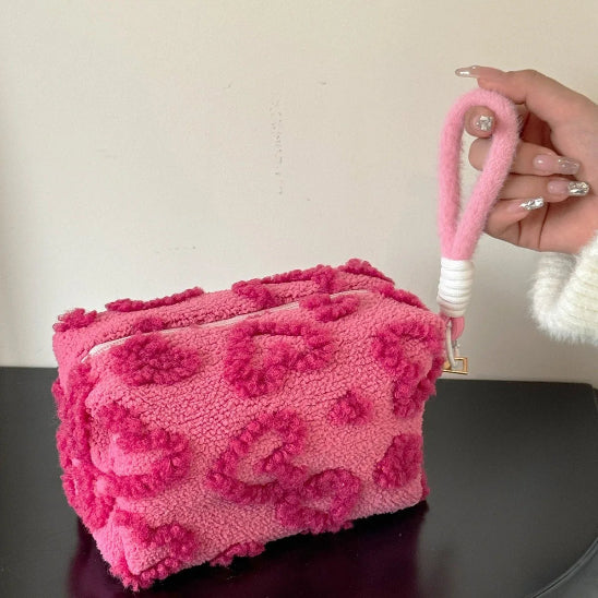 Trousse maquillage - Élégance Nori - Rose foncé - rangement innovant