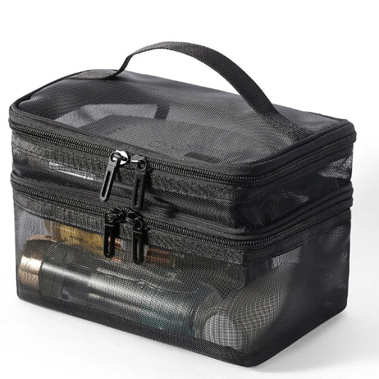 Trousse maquillage - Élégance - noir - rangement innovant