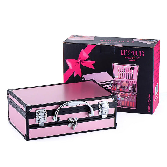 coffret maquillage variant rose fermé et son emballage