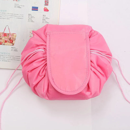 trousse maquillage pratique rose foncée rangement innovant