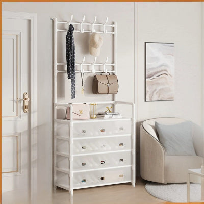 Rangement chaussures polyvalent Rangement Innovant placé côté fauteuil