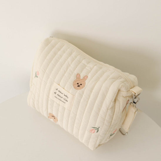 Trousse de toilette bébé - Complète et Pratique - rangement innovant - lapins
