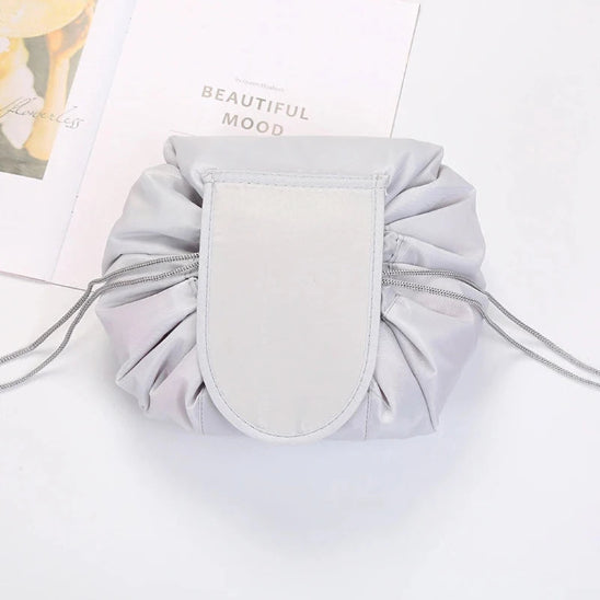 trousse maquillage pratique gris clair rangement innovant