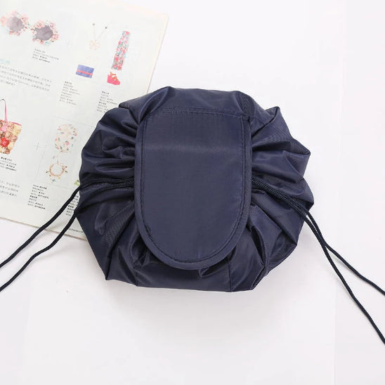 trousse maquillage pratique bleu marine rangement innovant