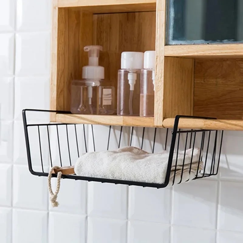 paniers-de-rangement-polyvalents-rangement-innovant-accoché-sous-meuble-cuisine