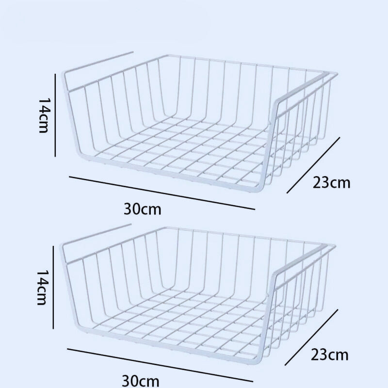 paniers-de-rangement-polyvalents-rangement-innovant-trompette-blanc-deux-pièces