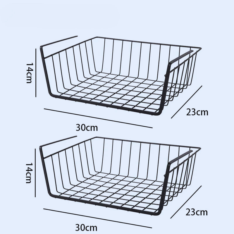 paniers-de-rangement-polyvalents-rangement-innovant-trompette-noir-deux-pièces