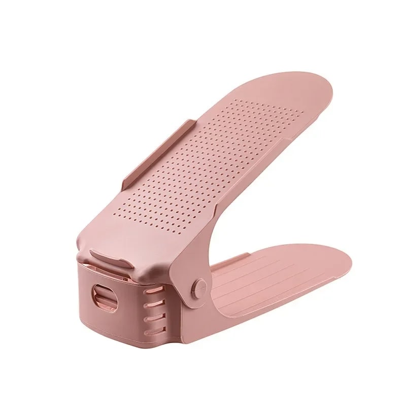 Range-chaussures-réglable-rangement-innovant-rose