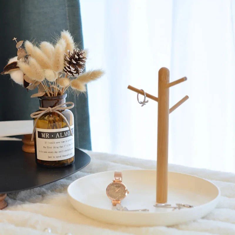 Rangement Bijoux - Et Clé - BranchRoundTray™ - Blanc - Rond/Blanc - Rangement Innovant