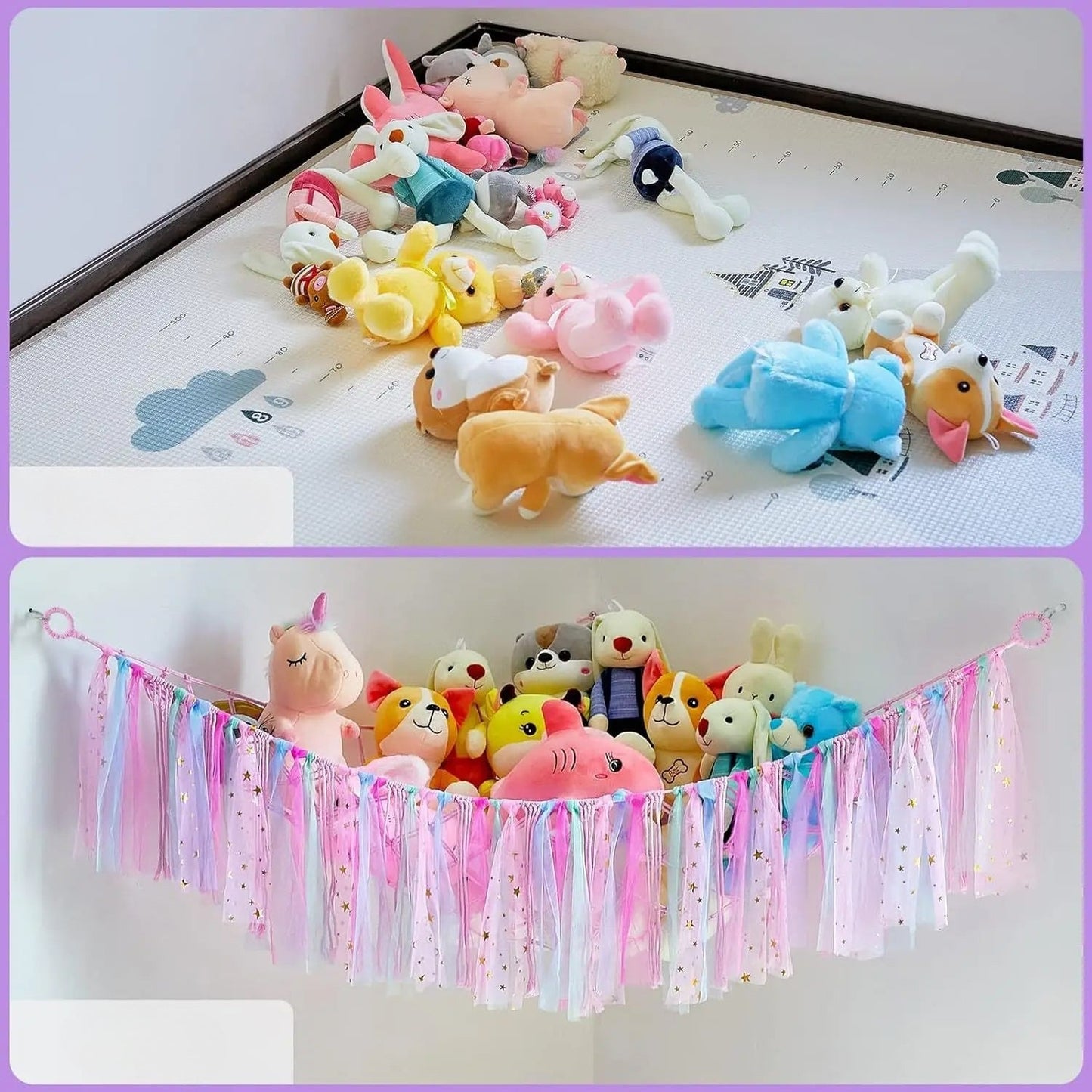 Rangement Chambre Enfant - Range Peluches - StorageHammockâą - Rangement Innovant