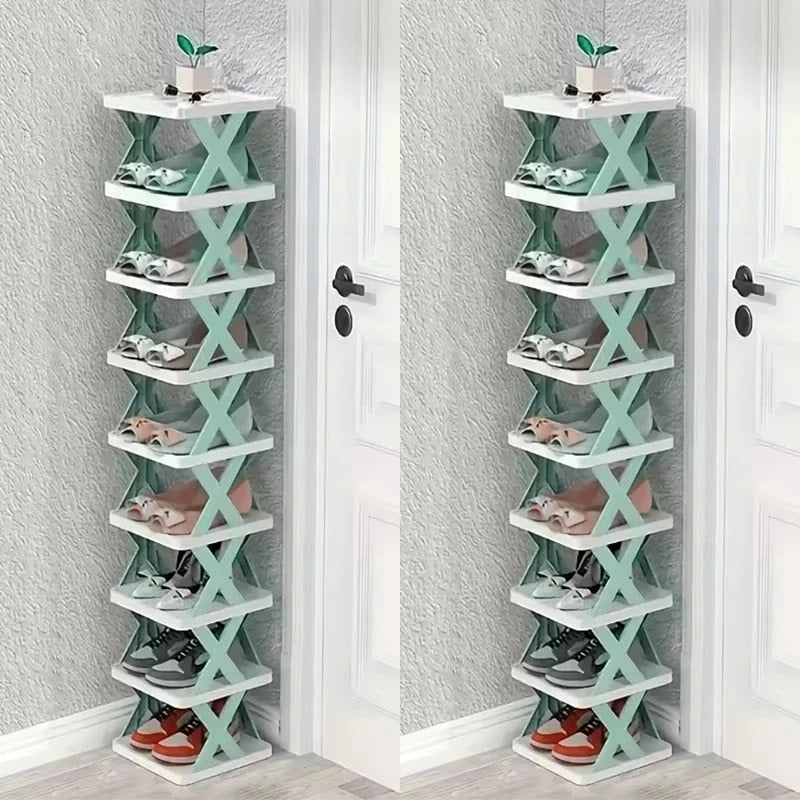 Rangement chaussures - Élégant - 2 x 9 plateaux - Rangement Innovant