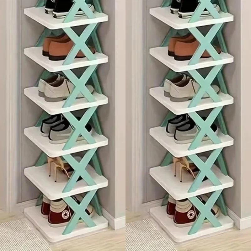 Rangement chaussures - Élégant - 2 x 6 plateaux - Rangement Innovant