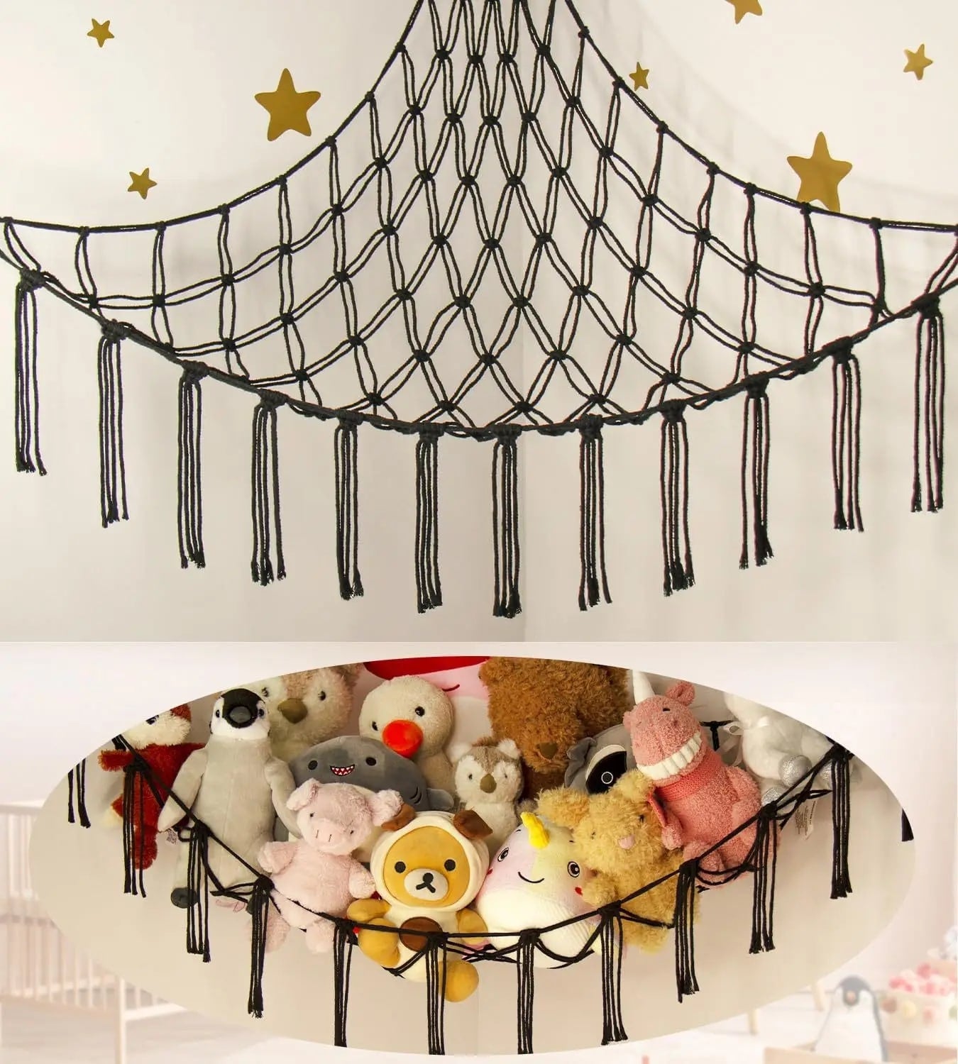 Rangement jouet -peluches - StorageHammock_ - noir - rangement innovant