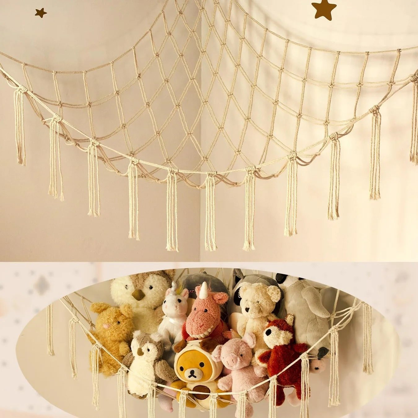Rangement Jouet - Pour Peluches - StorageHammock™ - Rangement Innovant