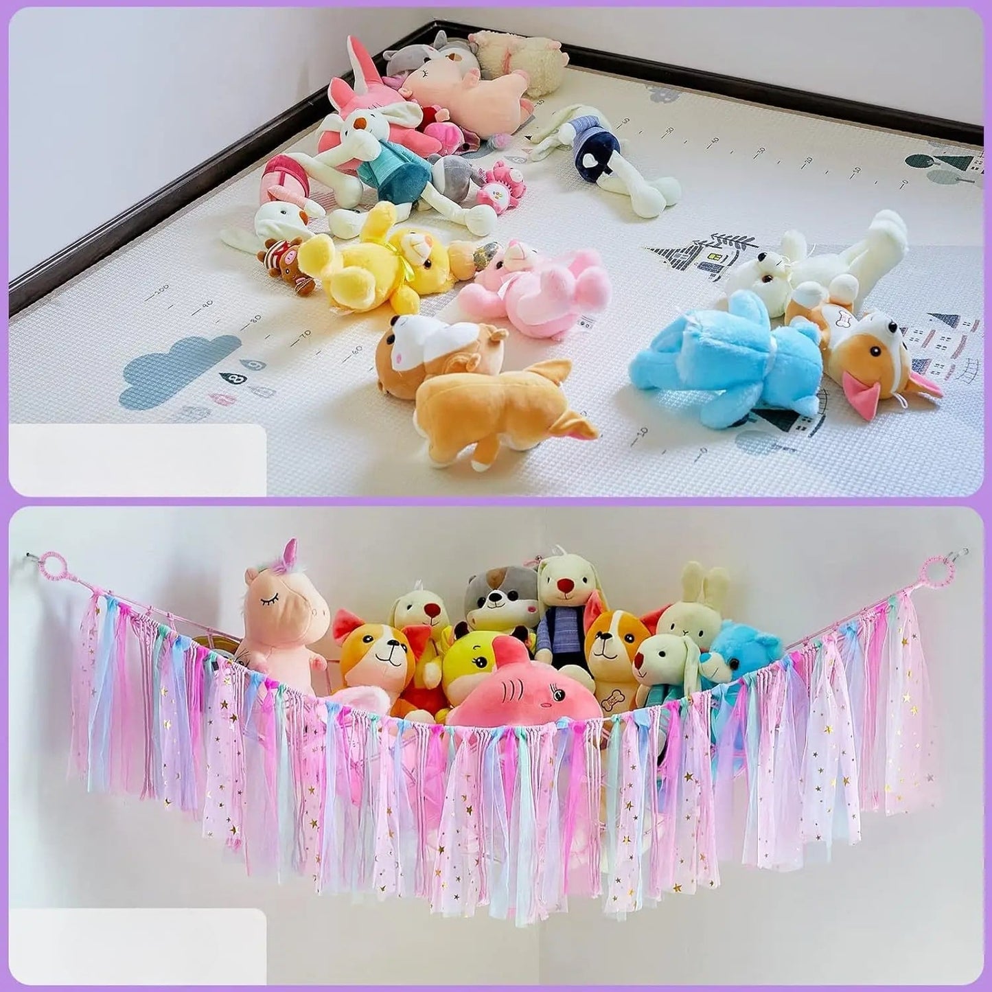 Rangement Jouet - Pour Peluches - StorageHammock™ - Rangement Innovant