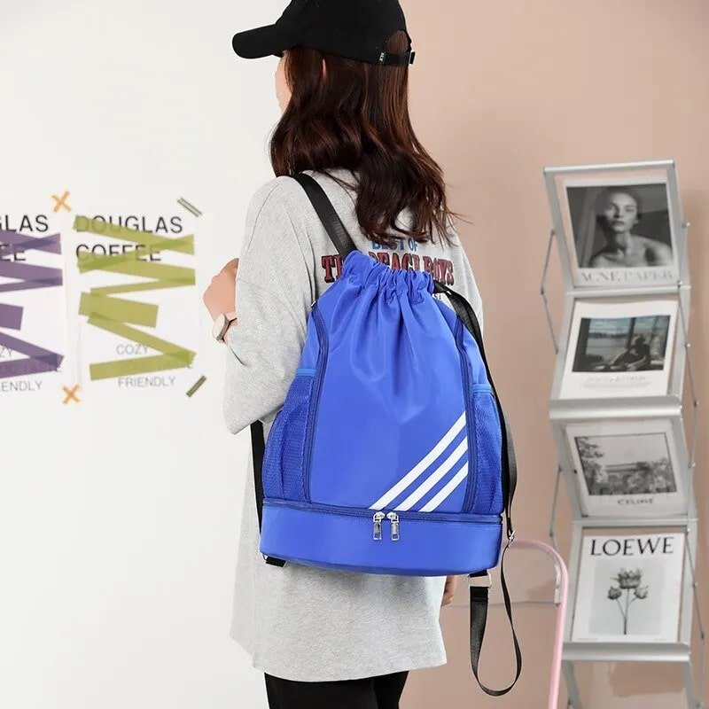 SAC A DOS ENFANT - De Sport - Bleu - Rangement Innovant