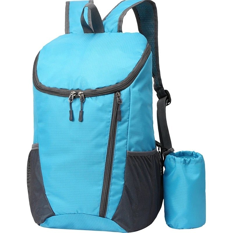 SAC A DOS - Pliable - Bleu - Rangement Innovant