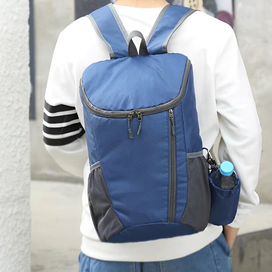 SAC A DOS - Pliable - Bleu - Rangement Innovant