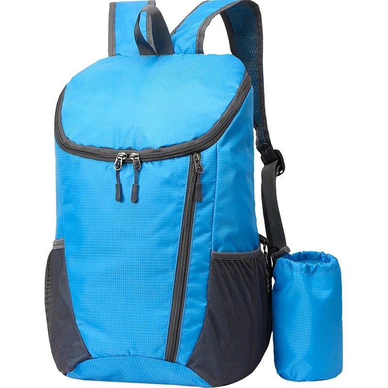 SAC A DOS - Pliable - Bleu - Rangement Innovant