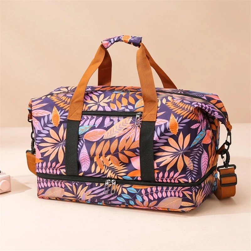 Sac de Voyage - Floral - Rangement Innovant