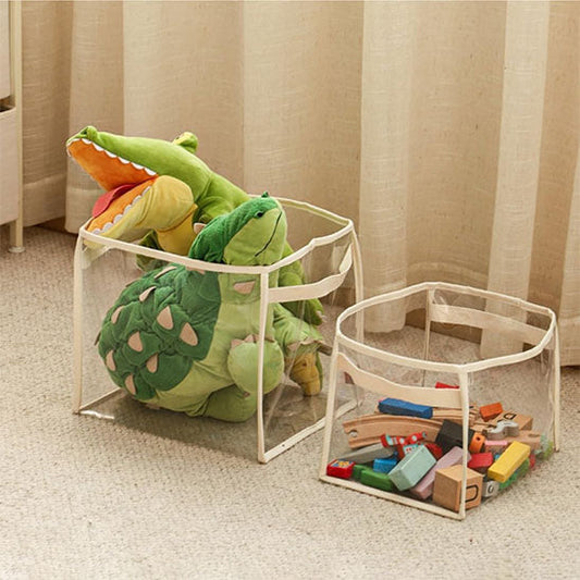 rangement jouet enfant posé sur le tapis