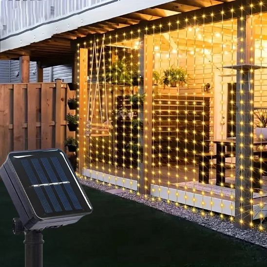 Guirlande solaire Écolight lumière chaude décoration terrasse