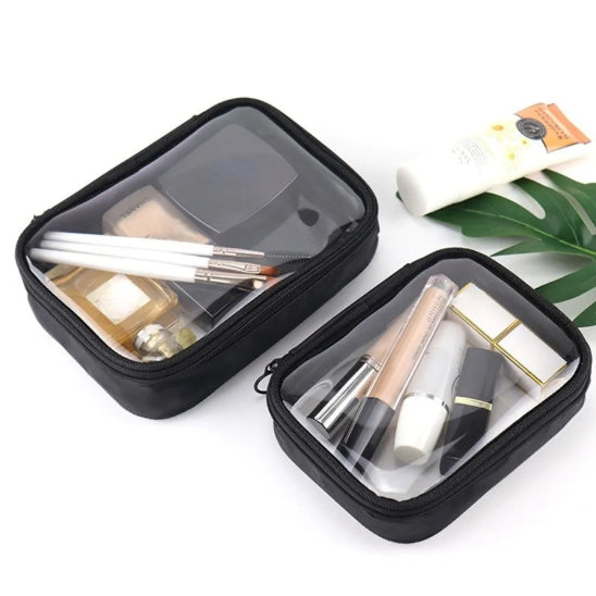 Trousse de maquillage - Élégance Voyage - deux fermées - rangement innovant