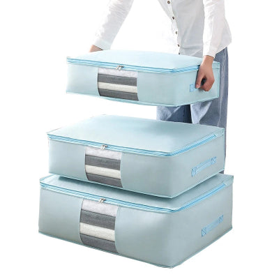 Sac de rangement OrganizeBox plusieurs bleu