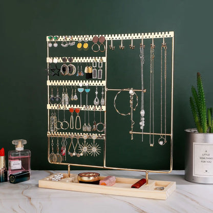 Bijoux-rangement-élégant-rangement-innovant-Doré