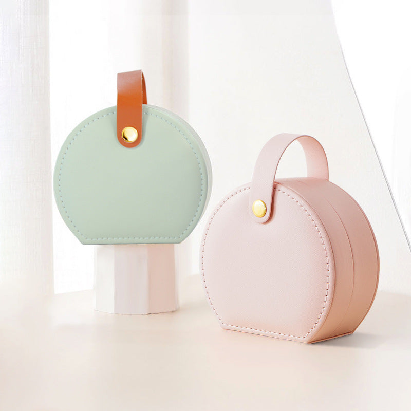 Boite-a-bijoux-élégante-rangement-innovant-bleu-et-rose-pastel-fermées