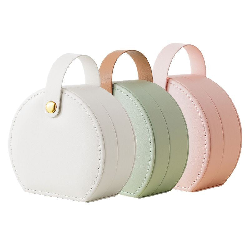 Boite-a-bijoux-élégante-rangement-innovant-rose-pâle-vert-rose