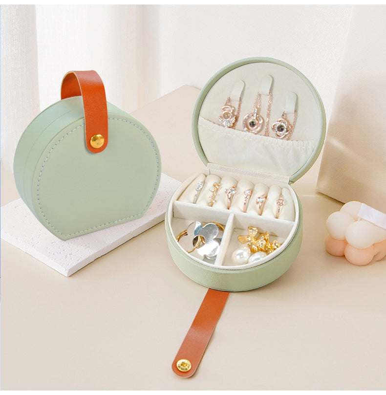 Boite-a-bijoux-élégante-rangement-innovant-vert-bleu
