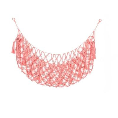Rangement Peluche Coton Bohème rouge