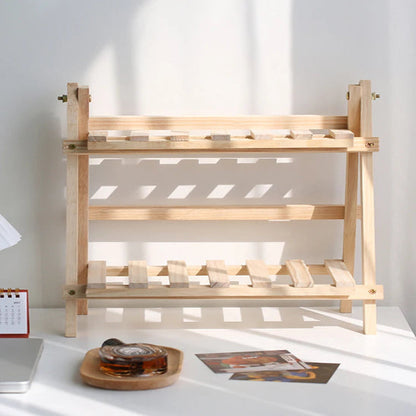 Etagere bureau  WorkSpace Design posé sur bureau côté ordinateur fermé