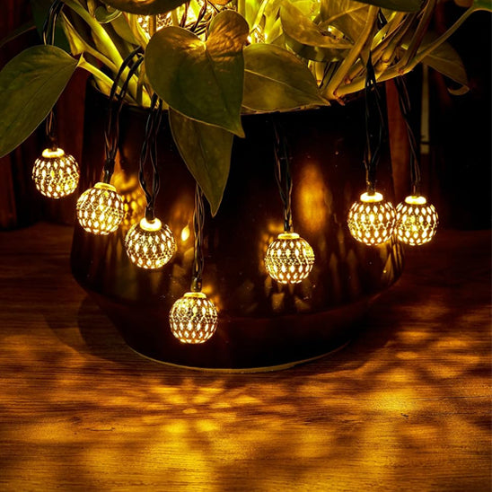 Guirlande lumineuse Ambiance Magique lumière multicolore allumée décoration barrière