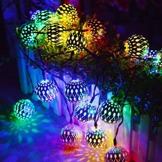 Guirlande lumineuse Ambiance Magique lumière multicolore allumée décoration barrière