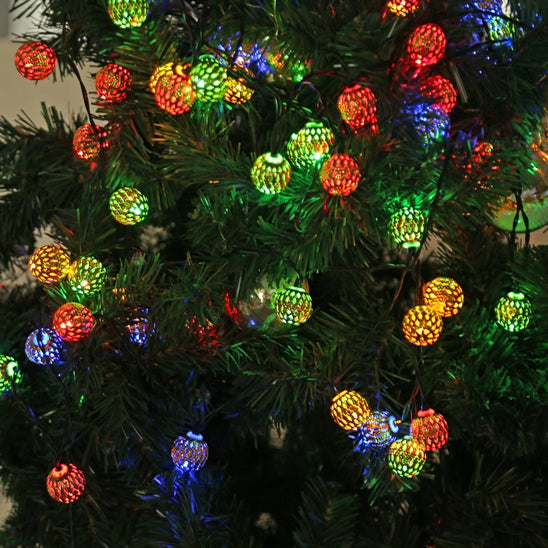 Guirlande lumineuse Ambiance Magique lumière multicolore allumée décoration barrière