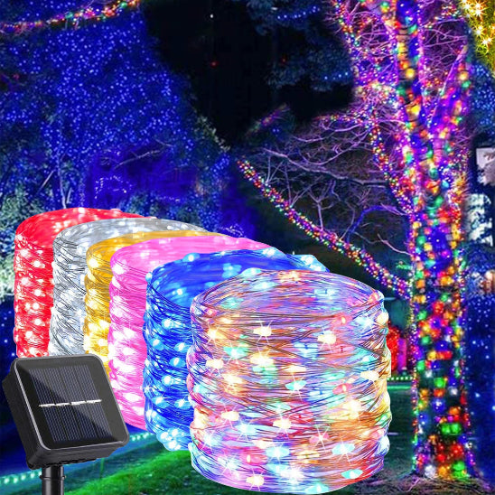 Guirlande lumineuse extérieur MagiGarden ensemble six couleurs décorations arbres jardin 