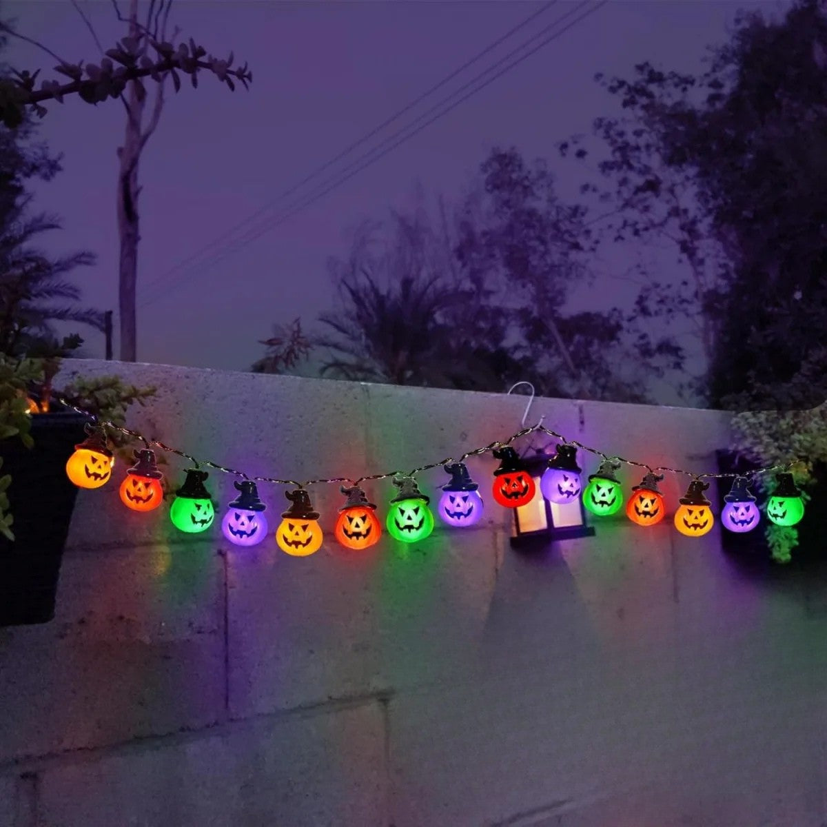 Guirlande solaire | Halloween Citrouilles