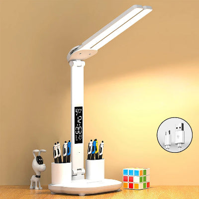 Lampe Bureau avec horloge USB